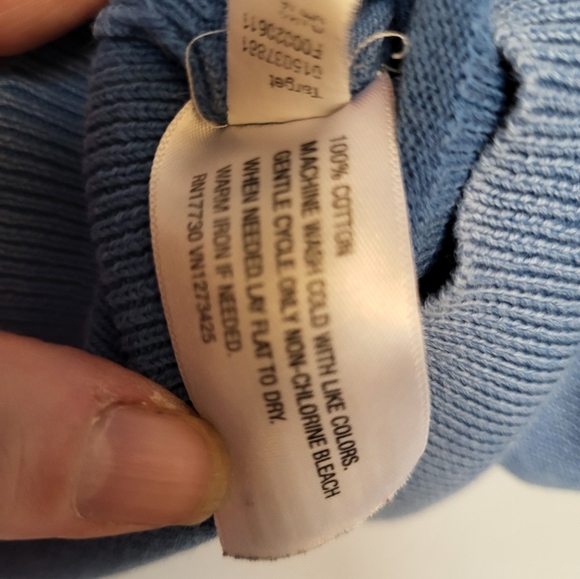 Mossimo Supply Co. Blue Cardigan Sweater V-Neck Long Sleeve - Size L - Picture 6 of 6